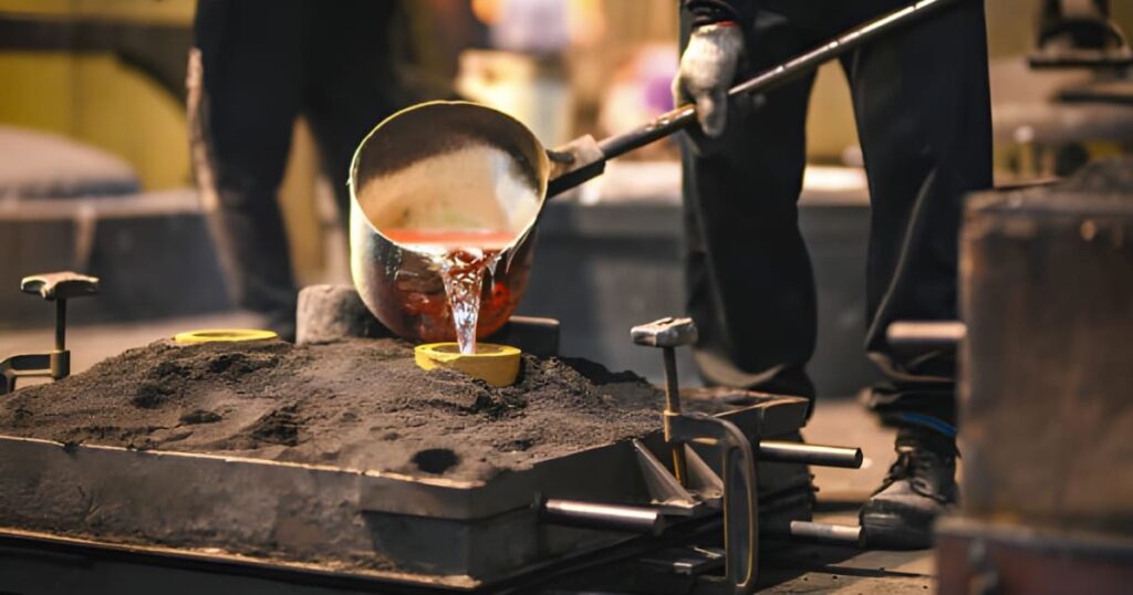 Fundición de piezas de acero al carbono