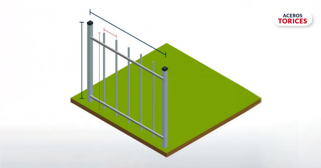 medicion y planificacion de una reja de herreria aceros torices Medición y planificación de una reja de herrería