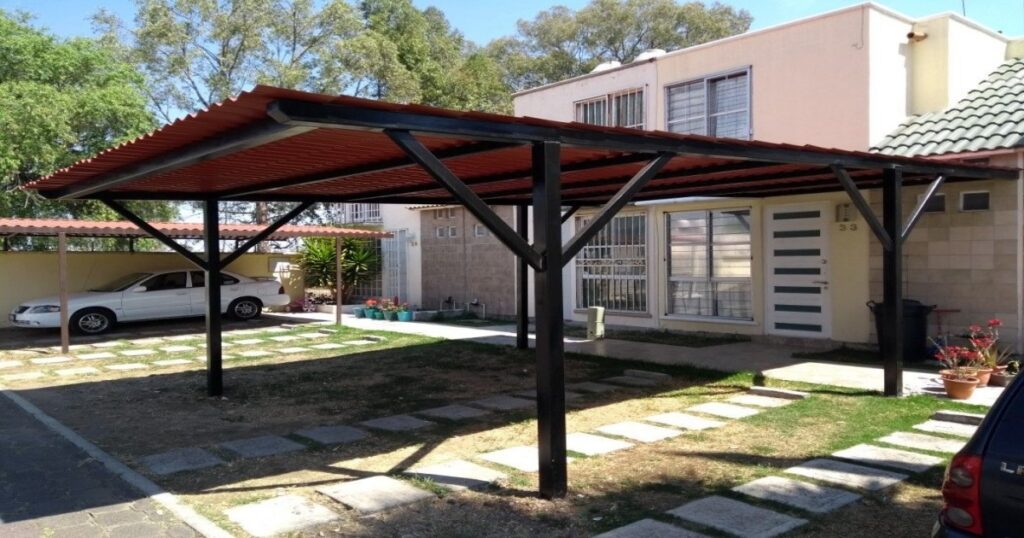 tejaban de lamina tipo teja cochera