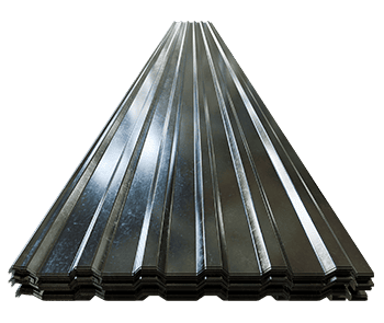 lamina galvanizada acanalada r72 apiladas Lámina galvanizada R72 vista frontal con fondo recortado
