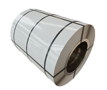 rollo de lamina pintro Rollo de lámina Pintro color blanco flejado con fondo recortado