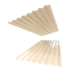 Lamina acanalada color arena arena Lámina acanalada color arena