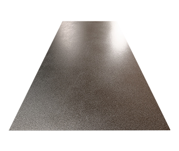 Vista frontal de Lámina galvanizada