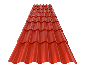 Lámina Galvateja roja, vista frontal con fondo recortado