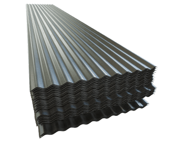 Láminas de acero con acanalado ondular