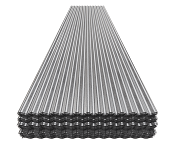 lamina ondulada zintro alum Lámina ondulada de acero Ternium vista frontal con fondo recortado