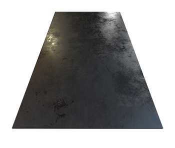 placa de acero negro single aceros torices Placa de acero negro, vista frontal