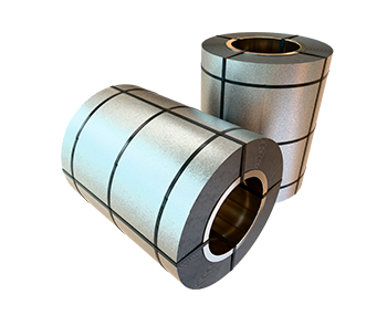 rollo zintro aceros torices Dos Rollos de acero galvanizado flejados, uno vertical y otro horizontal