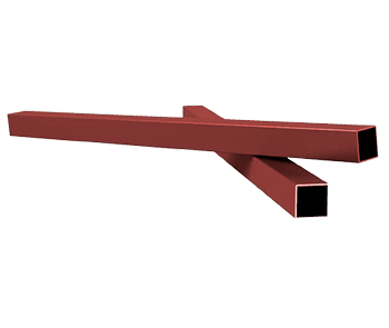 dos piezas de perfiles tubulares Dos piezas de perfiles tubulares