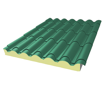 Pieza de Panel Metcoppo color verde