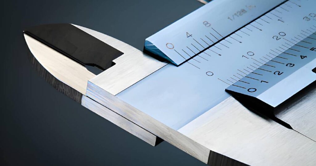 Calibrador para medir calibre de lámina acanalada