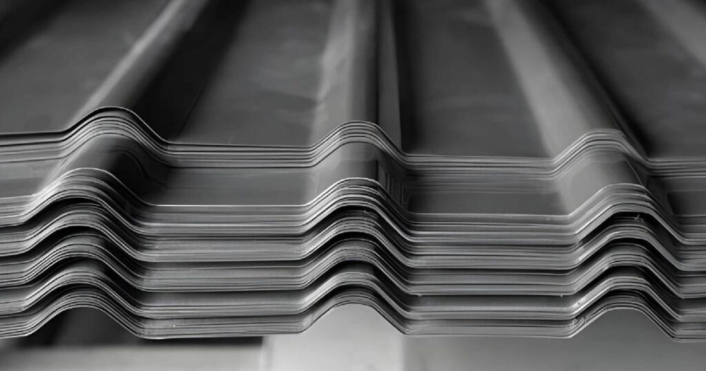 Acercamiento a la superficie de láminas acanaladas