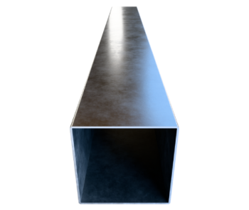 HSS con perfil cuadrado vista frontal con fondo recortado