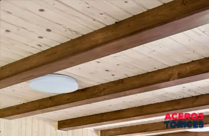 Entrepiso fabricado con madera